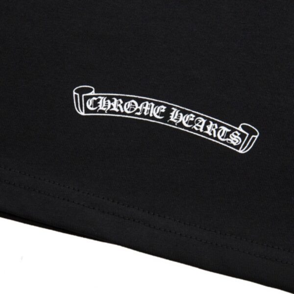 T-shirt Chrome Hearts Red Cross Crest Black CH004 - Image 7