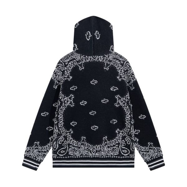 Amiri Bandana B-Ball Hoodie 'BlackGrey' - Image 2
