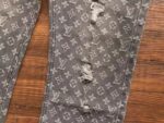 Louis Vuitton Distressed Baggy Monogram Jeans - Image 10