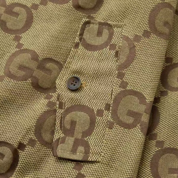 Jacket Gucci Monogram Beige Brown GC100 - Image 6