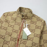 Jacket Gucci Monogram Beige Brown GC100 - Image 4