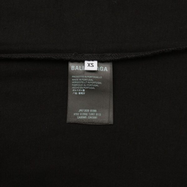 T-shirt Balenciaga Green Alien Face Black Oversized BL001 - Image 7