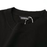 T-shirt Balenciaga Green Alien Face Black Oversized BL001 - Image 4