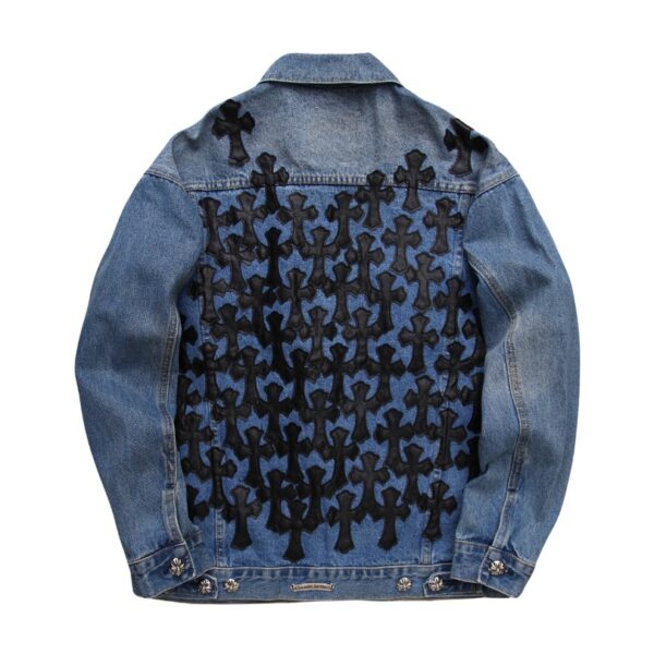 Denim Jacket Chrome Hearts Cross Patch CH052 - Image 2