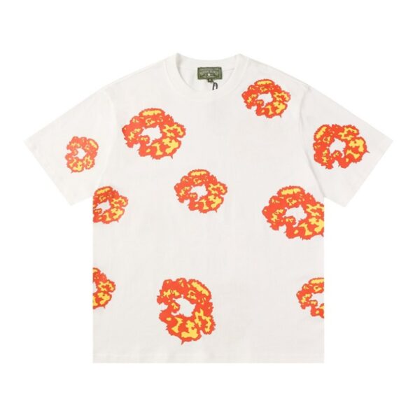 T-Shirt Denim Tears Floral Print White - Image 1