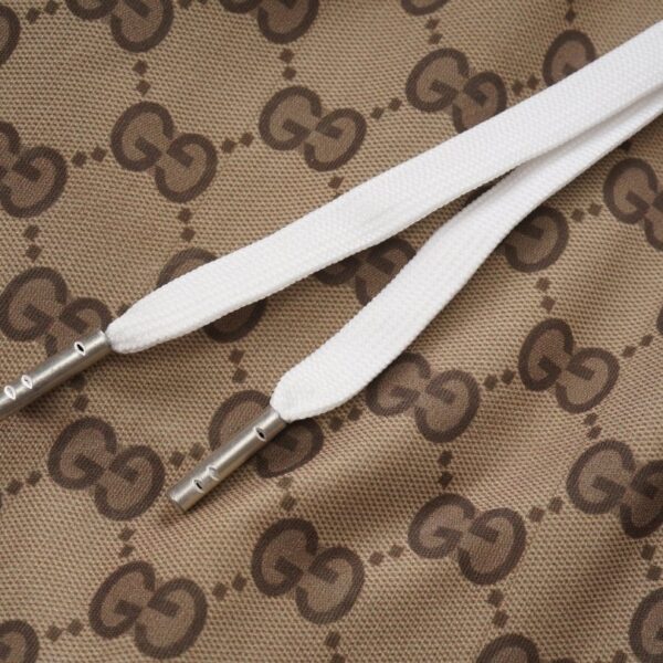 Pants Gucci GG Beige Drawstring Joggers GC033 - Image 5