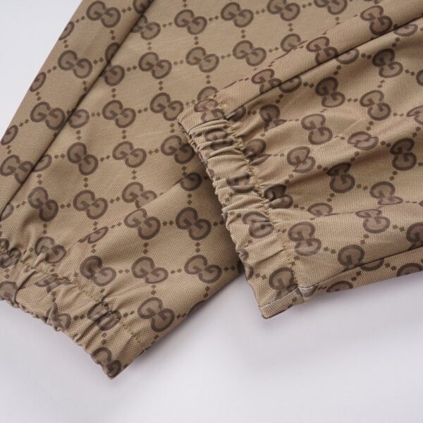 Pants Gucci GG Beige Drawstring Joggers GC033 - Image 8