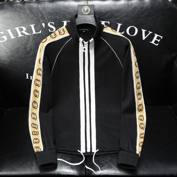 Jacket Gucci Monogram Stripe Track GC099 - Image 7