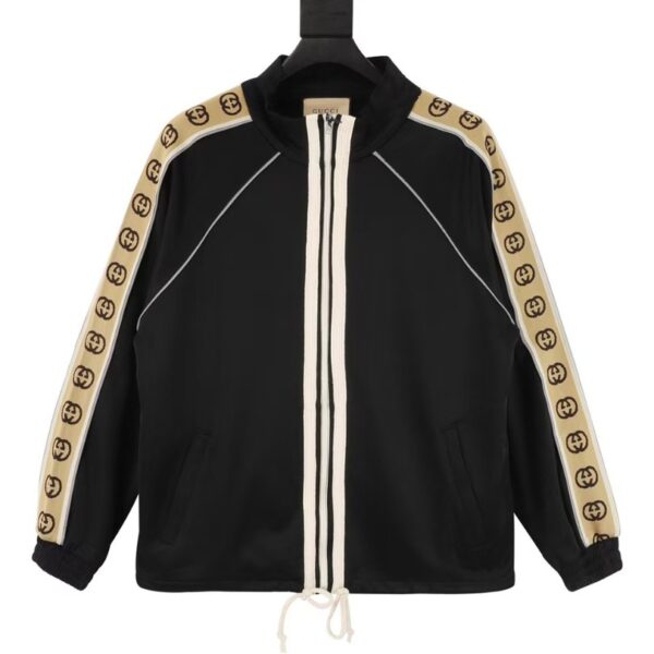 Jacket Gucci Monogram Stripe Track GC099 - Image 1
