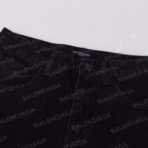 Jeans Balenciaga Monogram Black BL026 - Image 4
