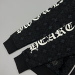 Hoodie Chrome Hearts Hearts Zip Black Monogram CH063 - Image 7