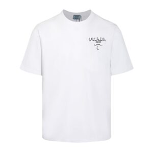 T-shirt Prada Milano Crest Logo White PD014