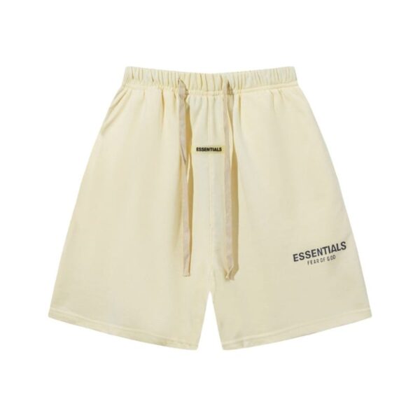 Shorts Essentials Cream with Logo Print EST003 - Image 1