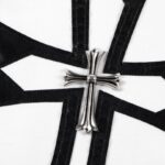 T-shirt Chrome Hearts Large Cross White Print CH043 - Image 7