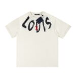 T-shirt Louis Vuitton Brushstroke Logo White