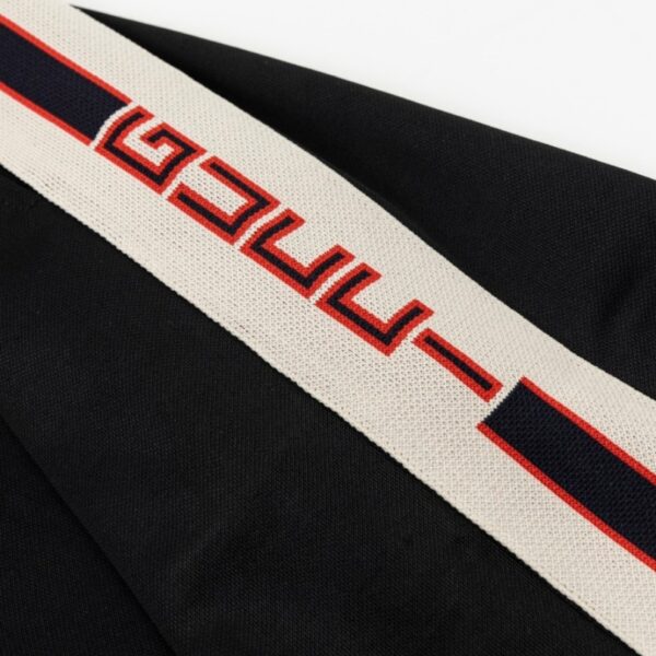 Shorts Gucci Logo Stripe Black GC076 - Image 5