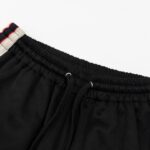 Shorts Gucci Logo Stripe Black GC076 - Image 4