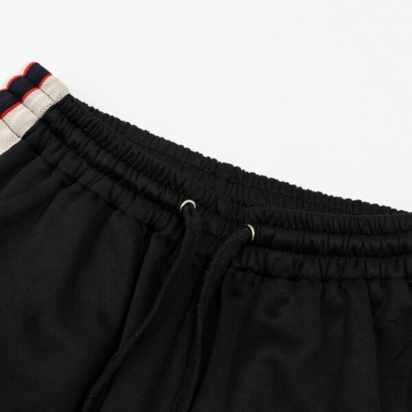 Shorts Gucci Logo Stripe Black GC076 - Image 4