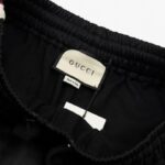 Shorts Gucci Logo Stripe Black GC076 - Image 8