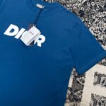 T-shirt Dior Logo Blue DO070 - Image 6
