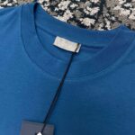 T-shirt Dior Logo Blue DO070 - Image 8