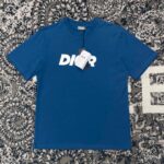 T-shirt Dior Logo Blue DO070 - Image 5