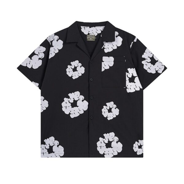 Shirt Denim Tears Circle Clouds Black - Image 1