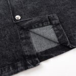 Shirt Prada Black Denim Button-Up Logo PD041 - Image 5