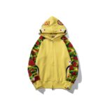 Hoodie Yellow Shark Camo Bape Full-Zip BP002 - Image 2