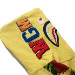 Hoodie Yellow Shark Camo Bape Full-Zip BP002 - Image 7