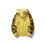 Hoodie Yellow Shark Camo Bape Full-Zip BP002 - Image 4