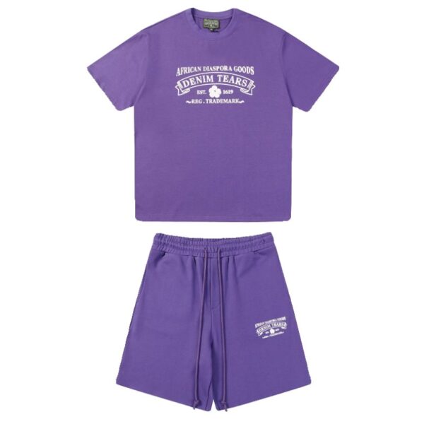 Set Denim Tears African Diaspora Logo Purple - Image 1