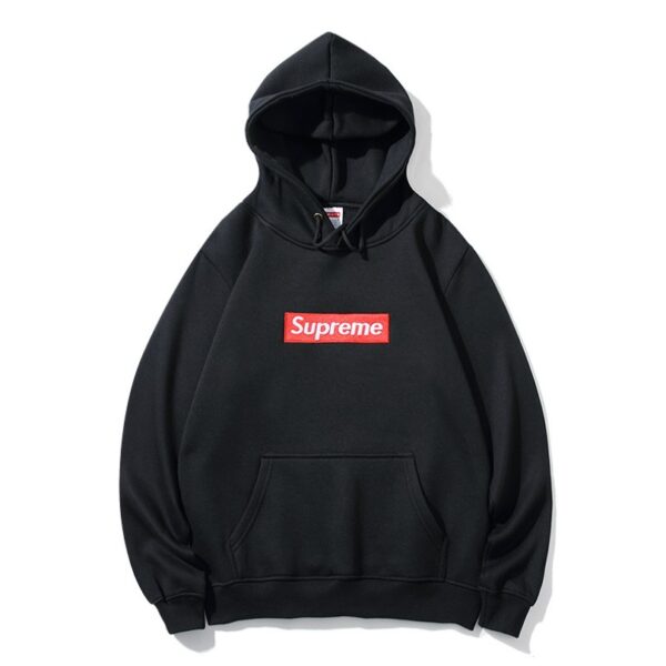 Hoodie Supreme Box Logo Black SP009 - Image 1