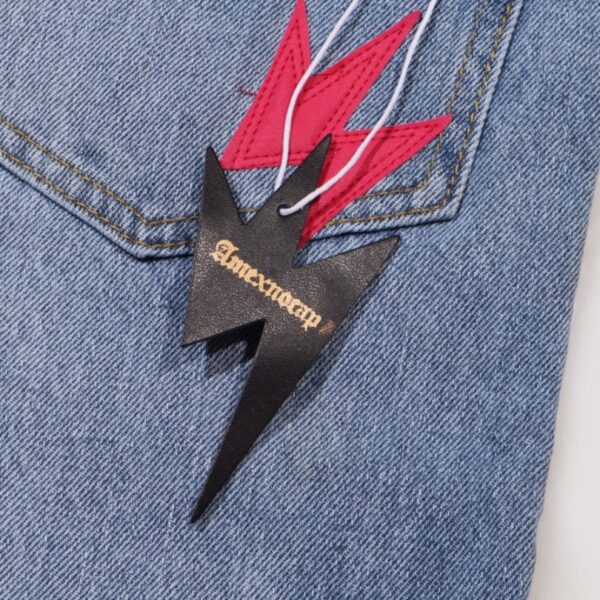 Jeans Denim Lightning Bolt Print CH045 - Image 10