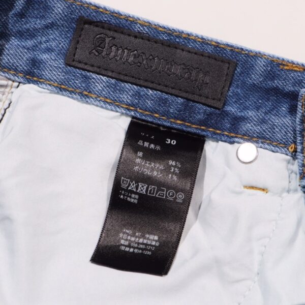 Jeans Denim Lightning Bolt Print CH045 - Image 9