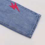 Jeans Denim Lightning Bolt Print CH045 - Image 7