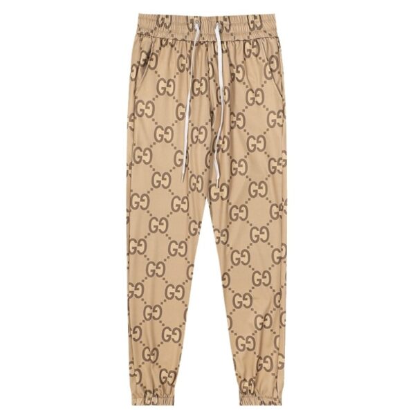 Pants Gucci Monogram Beige Joggers GC052 - Image 1