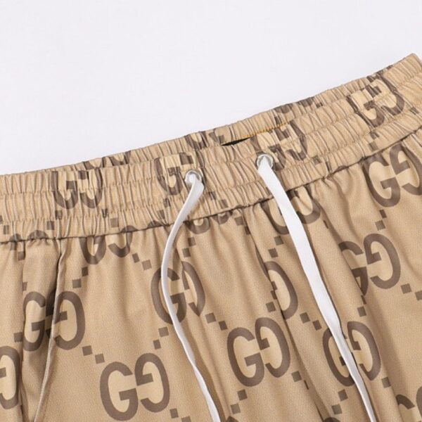 Pants Gucci Monogram Beige Joggers GC052 - Image 5