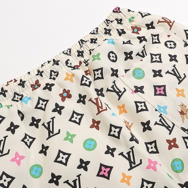 Set Louis Vuitton Multicolor Monogram Shirt and Shorts LV009 - Image 10