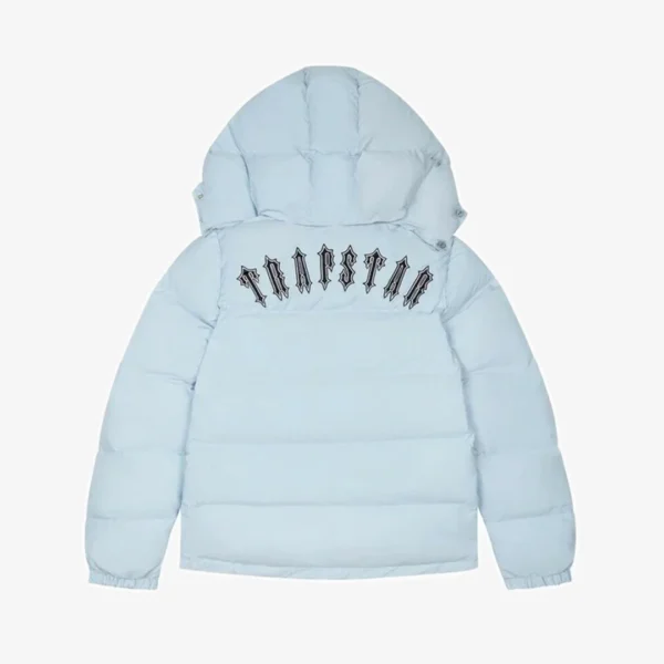 Jacket Puffer Trapstar Irongate Hooded Ice Blue - Image 1