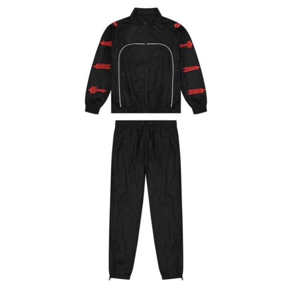 Kit Trapstar Irongate 2.0 Shellsuit Red black - Image 1
