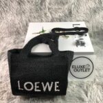 Font Tote in raffia Small 24 cm - Image 2