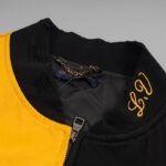 Jacket Louis Vuitton LV Malletier Black Yellow LV072 - Image 9