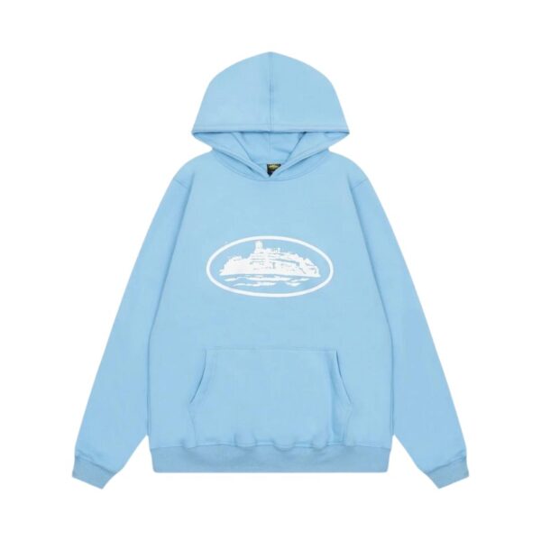 Hoodie Corteiz Alcatraz Baby Blue - Image 1