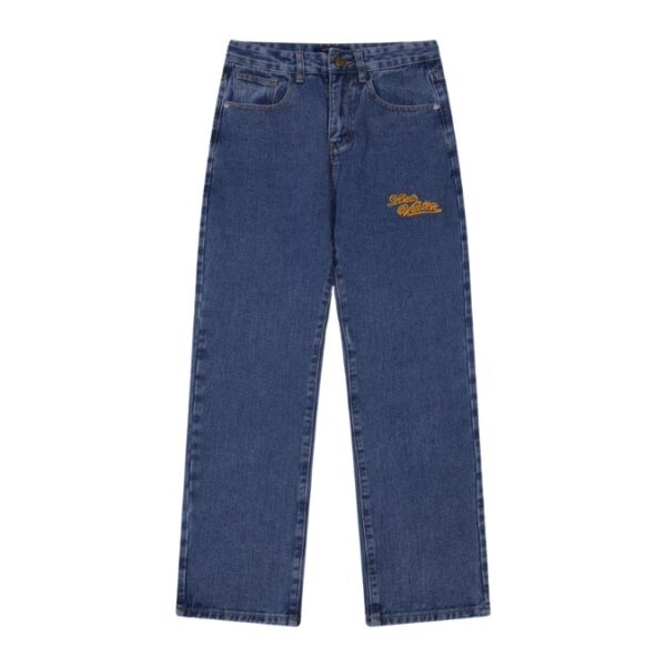 Jeans Louis Vuitton LV Blue Embroidered Logo - Image 1