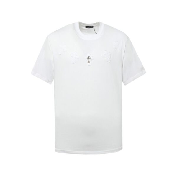 T-shirt Chrome Hearts White Cross Embroidery CH030 - Image 1