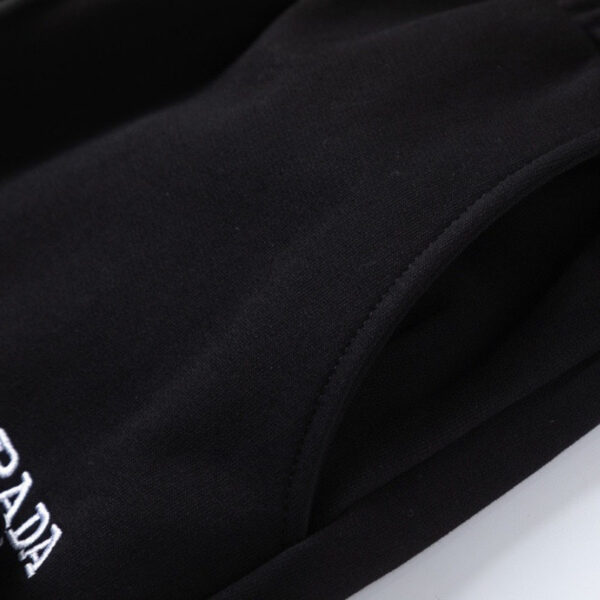 Pants Joggers Prada Black Milano Logo PD052 - Image 6