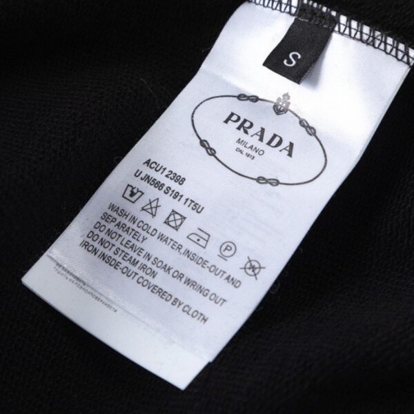 Pants Joggers Prada Black Milano Logo PD052 - Image 9