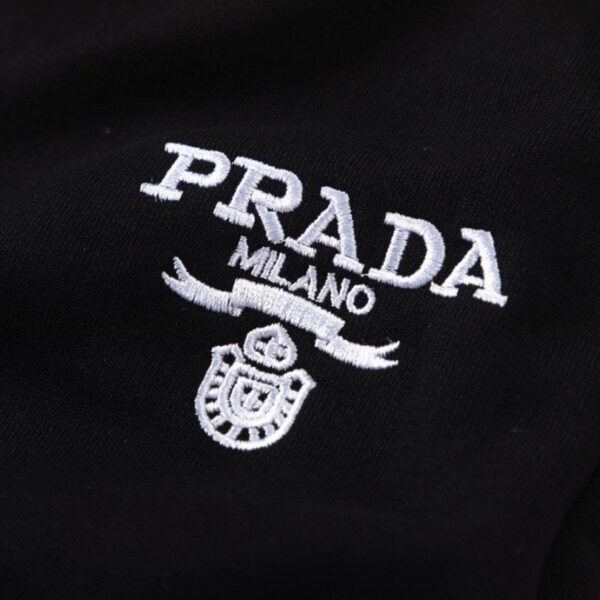 Pants Joggers Prada Black Milano Logo PD052 - Image 4