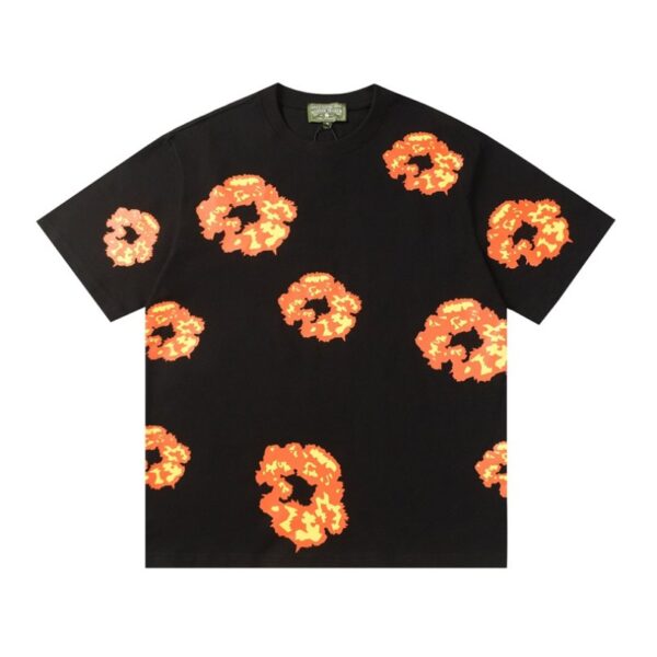 T-Shirt Denim Tears Floral Print Black - Image 1